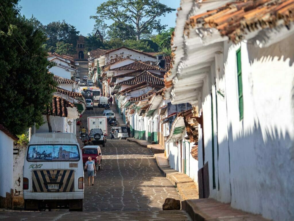 Vue sur Barichara, plus beau village du Santander endColombie