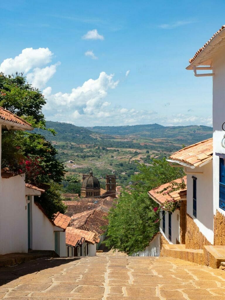 Vue sur Barichara, plus beau village du Santander endColombie