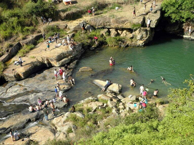 Balneario Pescaderito cerca San Gil, capital del turismo de aventura en Colombia