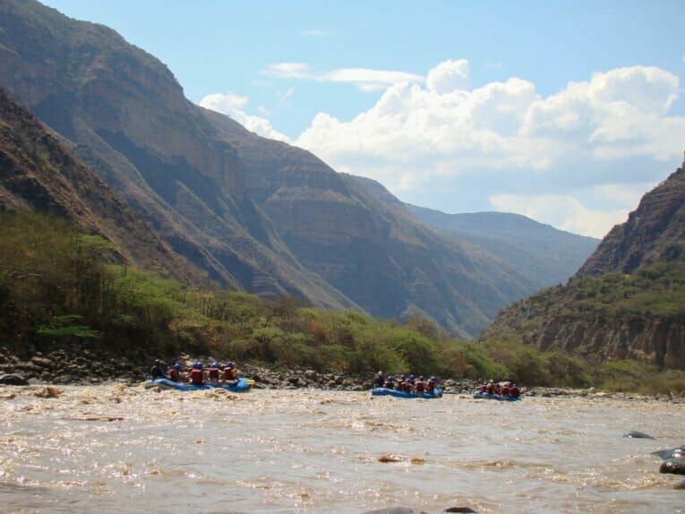 Rafting dans le canyon de Chicamocha en Colombie