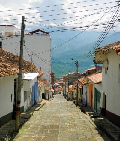Socorro cerca San Gil, capital del turismo de aventura en Colombia