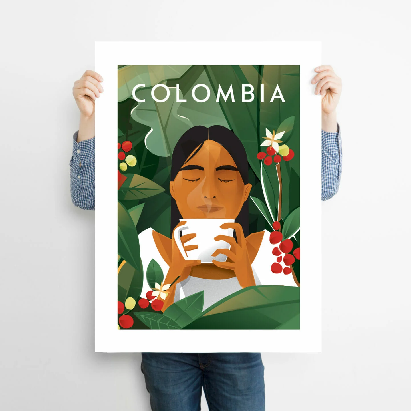 affiche cafe colombie impression cadre decoration 4