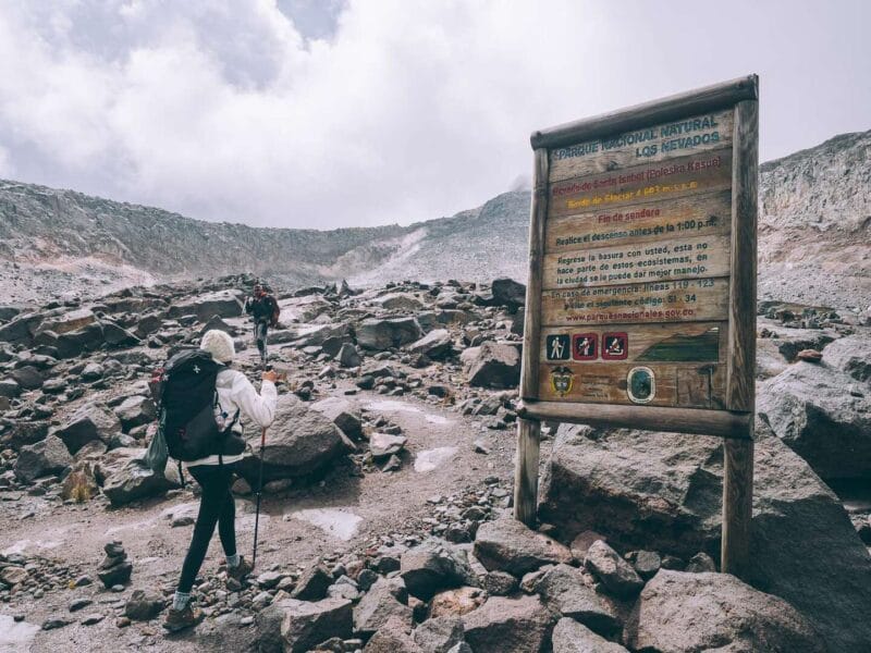 Trek al Nevado Santa Isabel, Parque nacional de los Nevados